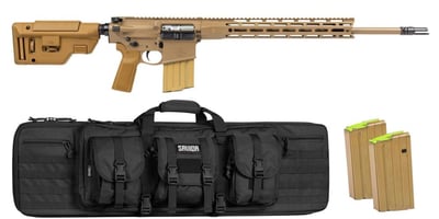 PSA Sabre-10A2 "Super Sass" Forged 20" .308 5R FDE Rifle w/ 15"Sabre Lock up rail, B5 CPS Stock, 3 Mags, & Black Bag - $1599.99