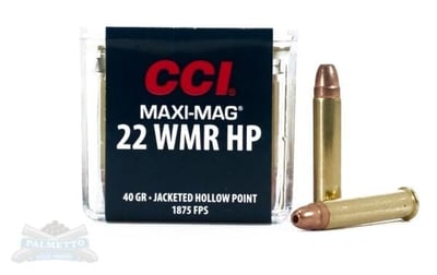 CCI .22 WMR 40 Grain JHP 50rds - $14.99