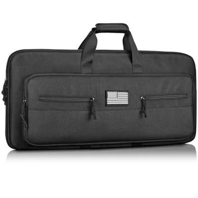 40% off CVLIFE 28 Inch Soft Rifle Case, Upgraded Double Tactical Rifle Bag, Lightweight Shotguns Case for Gun Transportation and Storing, Extra Pockets for Gun Accessories, Outdoor Hunting Shooting, Black w/code GN4TGUTA - $21.59 + FREE Shipping