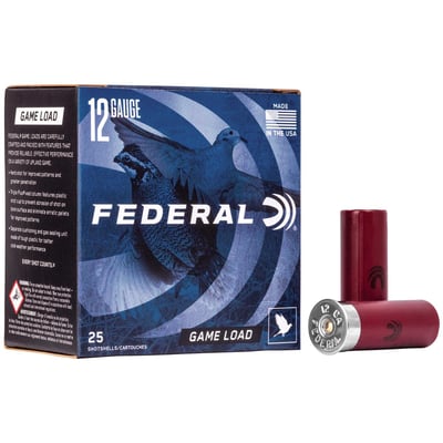 Federal H1218 Game-Shok Upland 12 Gauge 2.75" 1 oz 8 Shot 25 rounds - $8.69