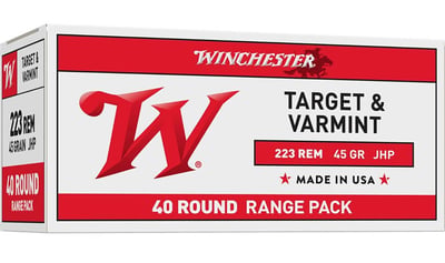 WINCHESTER - Winchester USA 223 Rem 45gr JHP 40/bx - $29.99 