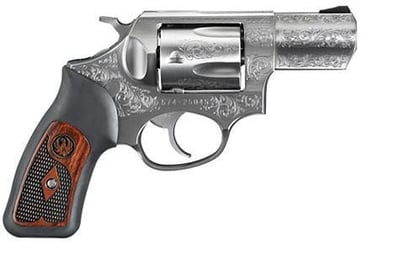 Ruger SP101 Deluxe 357 Mag 2-1/4" Stainless Steel Engraved W/special Grips - $929.99 shipped w/code "WELCOME20"
