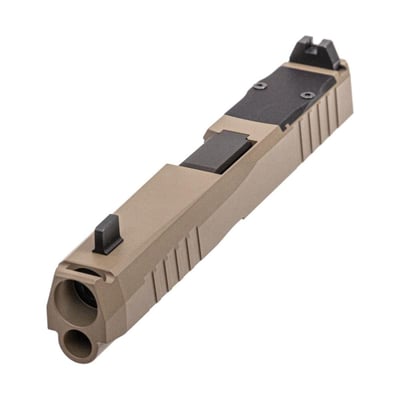 PSA Dagger Compact C-1 RMR Compensated Slide Assembly With Non-Threaded Barrel, Flat Dark Earth - $239.99