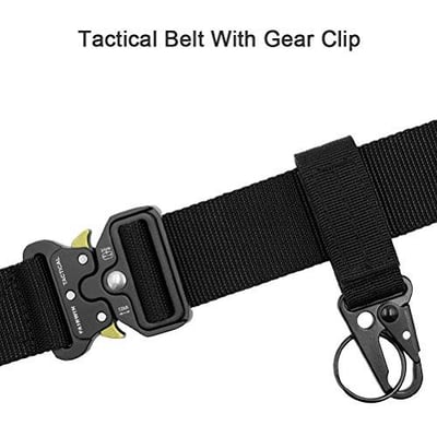 Tactical Military Utility Belt Nylon Web Heavy-Duty Quick-Release Metal Buckle (Black, Brown, Green) - $15.95 (Free S/H over $25)
