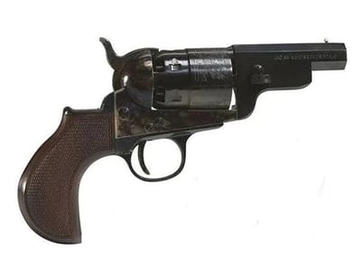 Pietta 1851 Navy Snub Nose Black Powder Revolver 36 Caliber 3" Barrel Case Hardened Steel Frame - $367.54 