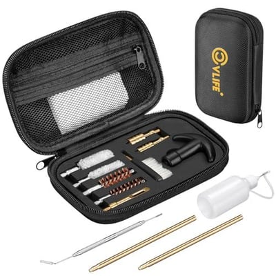 40% off CVLIFE Gun Cleaning Kit for 9mm .22 .357 .45, .40 .38/.177 .22/9mm .45 .357, .38 Universal Gun Cleaning Kits for Rifle, Handgun, Airgun w/code A8TWDJHI + FREE Shipping