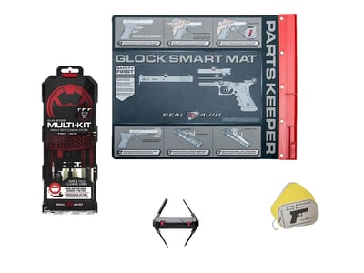 Real Avid Glock Pattern Cleaning Kit with Gun Boss, 4-in-1 Tool, Smart Mat & Field Guide - $19.44
