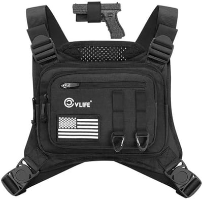CVLIFE Chest Vest with Pistol Holster Adjustable - $20.79 w/code "X723YGFG" + FREE Shipping