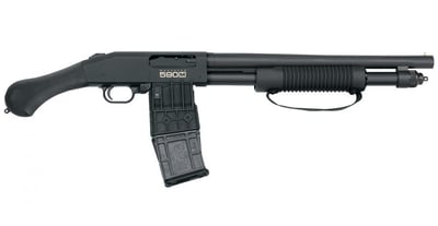 Mossberg 590M Shockwave Blued 12 Gauge 15" 2.75" 10+1 Fixed Raptor Grip Stock - $445.23 