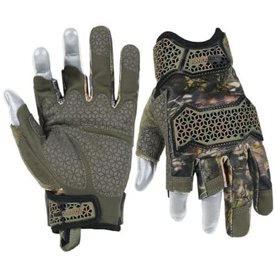 HANDLANDY Fingerless Framer Work Gloves for Men, Utility Grip Paded Gloves for Tactical Shooting Airsoft Hunting Driving (Camo- 3 Fingerless, Large (Pack of 1)) - $14.80 + FREE Shipping