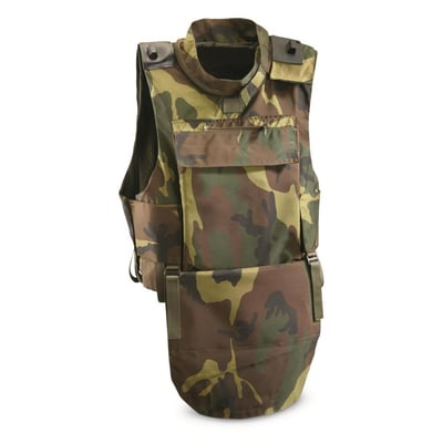 Italian Military Surplus Woodland Tactical Plate Carrier Vest, Used - $17.99 (Buyer’s Club price shown - all club orders over $49 ship FREE)