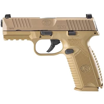 FN 509 9mm 4" 17+1 Flat Dark Earth - $459.99 