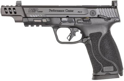 SMITH & WESSON M&P M2.0 Ported 10mm 5.6" 15rd Optic Ready Pistol w/ Night Sights & Manual Safety - $601.99 (FREE Shipping on Firearms)