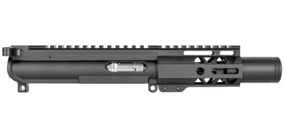 BG Complete 4.5" .22LR Upper Receiver - Black, 4" M-LOK, Flash Can with BCG & CH - $292.95 
