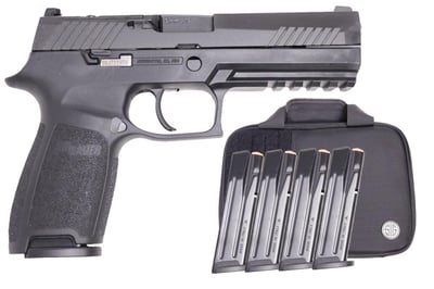 SIG P320 9mm Full-Size Optic Ready Pistol 4.7" Barrel 17rd Black Nitron 5 Mags TacPro Bag - $519.99 (Free S/H on Firearms)
