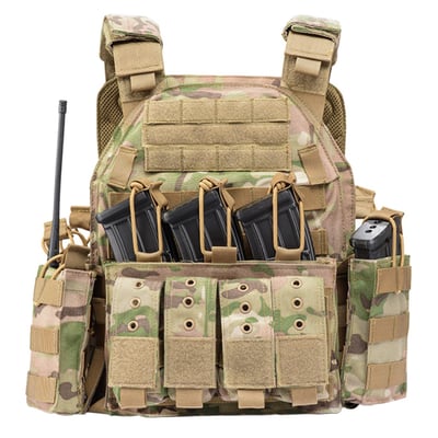 Yakeda Modular Tactical Vest Plate Carrier Vest Multicam or Black - $87.19 after code "Septsale"