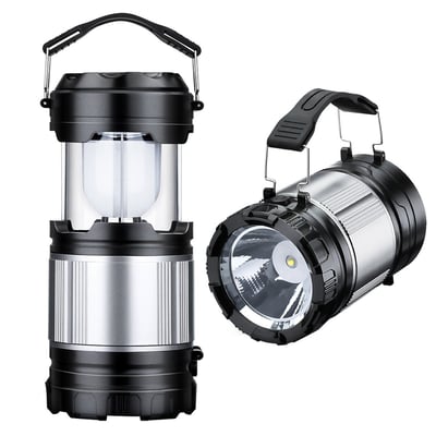 2 Pack Collapsible Camping Lantern, Homitt 2 in 1 Handheld Flashlights and Camping Tent Lights - $9.99 + Free S/H over $35 (Free S/H over $25)