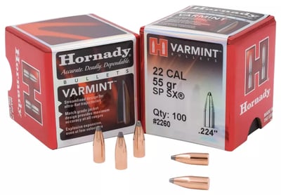 Hornady InterLock Rifle Bullets - 6mm Caliber - 100 Grain - BTSP - 100Rd - $29.99 (Free S/H over $50)