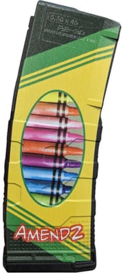 Amend2 Mod3 5.56mm 30rd Ar15 /M4/M16 Crayon Bullets Polymer Mag - $20.21 