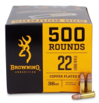 Browning Ammo BPR Performance Rimfire 22 LR 36 gr Plated Hollow Point 500 rd BOX - $29.99 