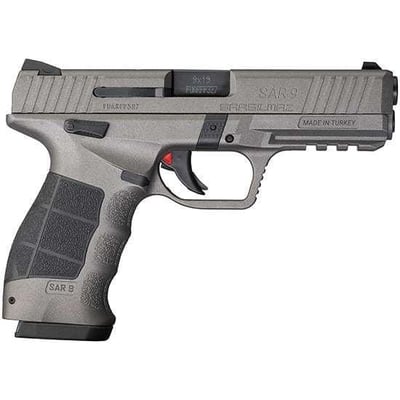 SAR USA SAR9 9mm Pistol, Platinum 17rd 4.4" - SAR9PT - $199.99 