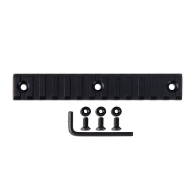 Hiram Picatinny Rail System for Universal Keymod Rails 13 Slots 3 Screws Aluminum in Black (One) - $6.99 with code YVX5CCEL (Free S/H over $25)