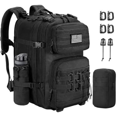 CVLIFE 60L-50L Backpack Molle, Black - $32.99 w/code "EWP3UERW" + FREE Shipping