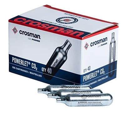 Crosman 40-Count 12-Gram CO2 Cartridges For Air Rifles And Air Pistols, Packaging May Vary - $26.99 + FREE Shipping
