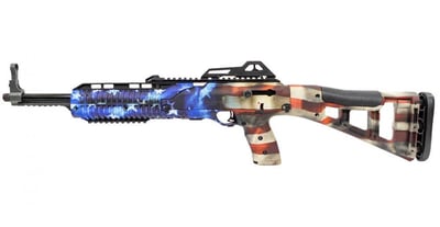 Hi-Point - Hydro Dipped Grand Union Flag Semi-Automatic Rifle - 16.5" Barrel - 9mm - 10+1 Round Magazine - $289.99