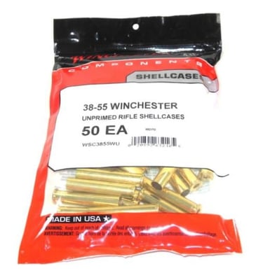 Winchester Unprimed Brass Cases 38-55 Winchester 50/Bag - $35.99 (Free S/H)