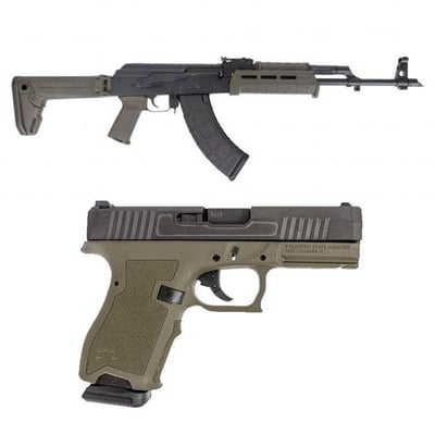 PSA AK-47 GF3 Forged "MOEkov" Rifle & PSA Compact Dagger 9mm Pistol - $799.99 + Free Shipping 