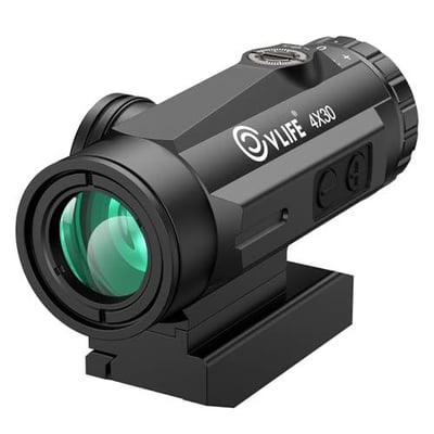 25% off CVLIFE 4X Compact Prism Scope with Motion Awake Technology, 10 Levels Red Illuminated BDC Reticle, Electronic Button Control, Fully Multi-Coated Lenses, Two Height Settings w/code R9MZJNOH + FREE Shipping