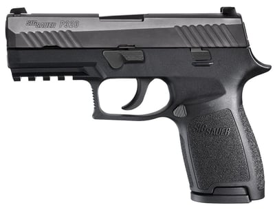 Sig Sauer 320C9B P320 Compact 9mm Luger 3.90" 15+1 Black Polymer Grip Black Nitron Stainless Steel - $408.51 