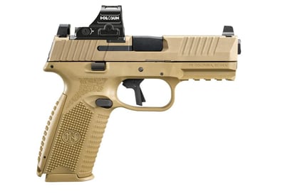 FNH 509 Full-Size MRD 9mm FDE Semi-Automatic Pistol with Holosun 407C Red Dot - $599.99 