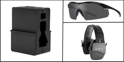 Tool Set: Trinity Force Upper Vise Block + Wiley X Vapor Safety Sunglasses + AXIL TRACKR Passive Earmuffs - $109.99 (FREE S/H over $120)