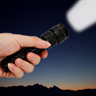 Pocket-Sized Flashlight 900 Lm Clip XML-T6 Waterproof 5 Mode - $6.59 after code "V8NHU9H4" (Free S/H over $25)