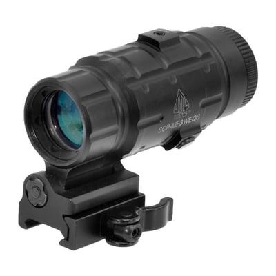UTG 3X Magnifier with Flip-to-Side QD Mount with Adjustable - $64.99 + Free Shipping