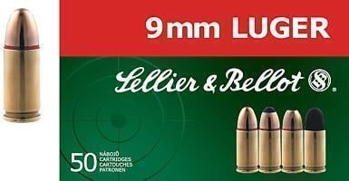 Sellier & Bellot 9MM 115gr FMJ 1000rd Case - $800