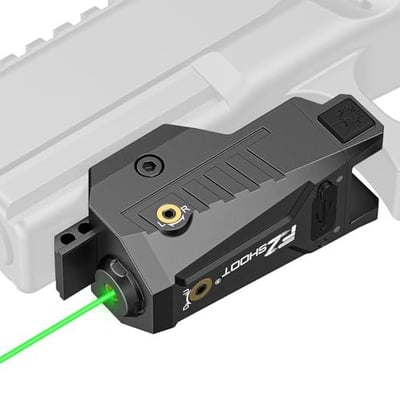 40% off EZshoot Compact Pistol Laser Sight, Green/Red Laser Gun Sight with Adjustable Slide Rail, Rechargeable Low Profile Laser for Pistol Compatible with 21MM Picatinny Rail w/code 7ZRMMXBB - $11.99 + FREE Shipping