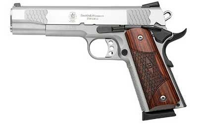 Smith & Wesson 1911 Enhanced Pistol .45 ACP 5.5in 8rd Stainless - $879.79 with code "WELCOME20"
