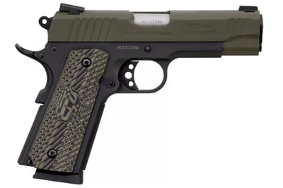 Taurus 1911 Commander 45 ACP Pistol with OD Green Slide and Operator II VZ Grips (Blem) - $444.99 (Free S/H on Firearms)