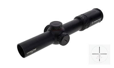 Crimson Trace Corporation Hardline LPVO Rifle Scope 1-6X24mm Objective Illuminated MOA Reticle 34mm Main Tube Matte Finish Black - $100 