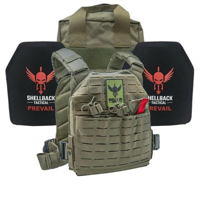 Shellback Tactical Defender 2.0 Active Shooter Kit with Level IV 1155 Plates - Various Colors - $295.99 w/code "pin20lg2019" ($4.99 S/H over $125)