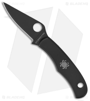 Spyderco Bug Black SS Mini Folding Keychain Knife (1.3" Black) C133BKP - $21.00 (Free S/H over $99)