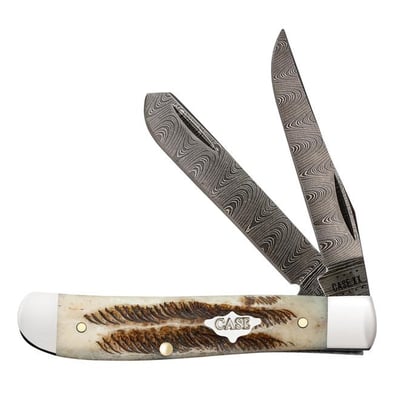 Case XX Mini Trapper 77466 Damascus Vintage Bone 1/1400 - $209.99