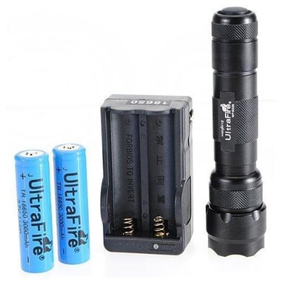 Ultrafire 1000 LM WF-502B CREE XM-L T6 5-Mode LED Flashlight Torch (With Batteries and Charger) - $12.36 FS over $35 (Free S/H over $25)