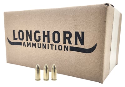 Longhorn 9mm 115gr FMJ New Brass Centerfire 1000rd Case - $259.99 + Free Shipping 