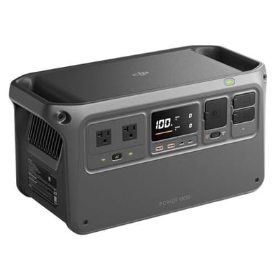 DJI Power 1000 Portable Power Station, 1024Wh LiFePO4 Battery, 2200W (Peak 2600W) AC/140W USB-C Output, 23db Ultra-Silent, Solar Generator For Home Backup, Camping(Solar Panel Optional) - $349 (Prime members price) + Free Shipping