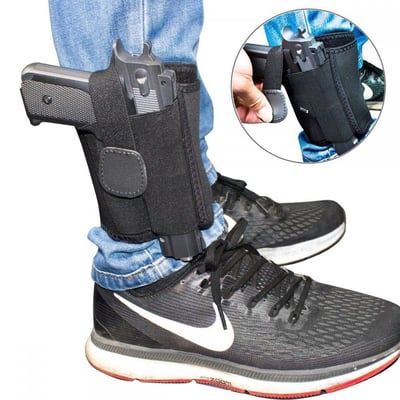 Braudel Ankle Holster for Concealed Carry Fits Small to Medium Frame Pistols and Revolvers - $4.13 shipped (Free S/H over $25)