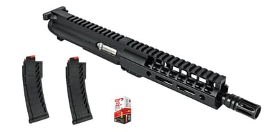 BG Complete 9" .22LR Upper Receiver - Black A2 7" M-LOK 2 CMMG Mags 50 Rounds Ammo - $306.50 after code: PLINKER